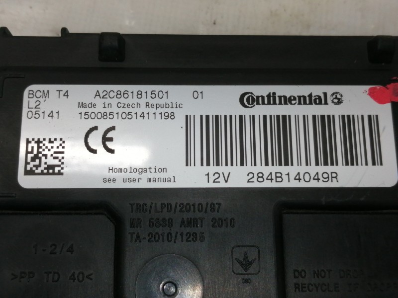 Recambio de modulo electronico para dacia duster ambiance 4x2 referencia OEM IAM A2C86181501  