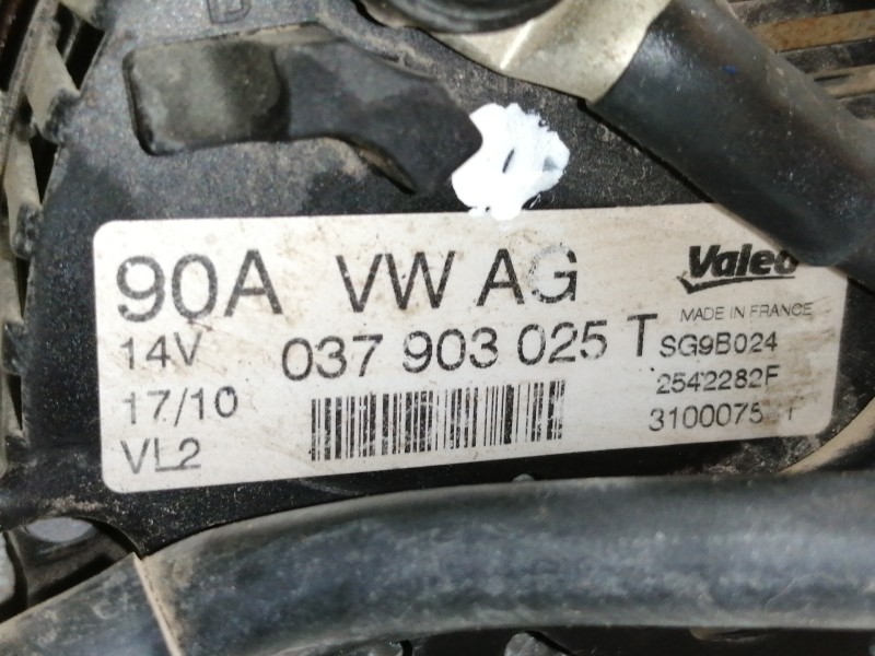 Recambio de alternador para seat ibiza (6j5) stylance / style referencia OEM IAM 037903025T  