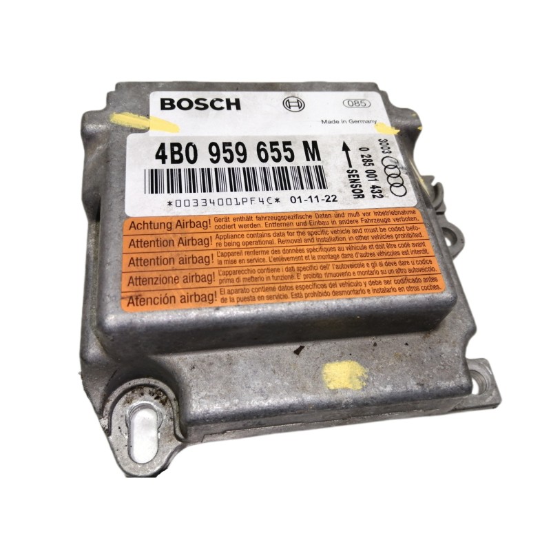 Recambio de centralita airbag para audi a6 berlina (4b2) 2.5 tdi referencia OEM IAM 4B0959655M 0285001432 