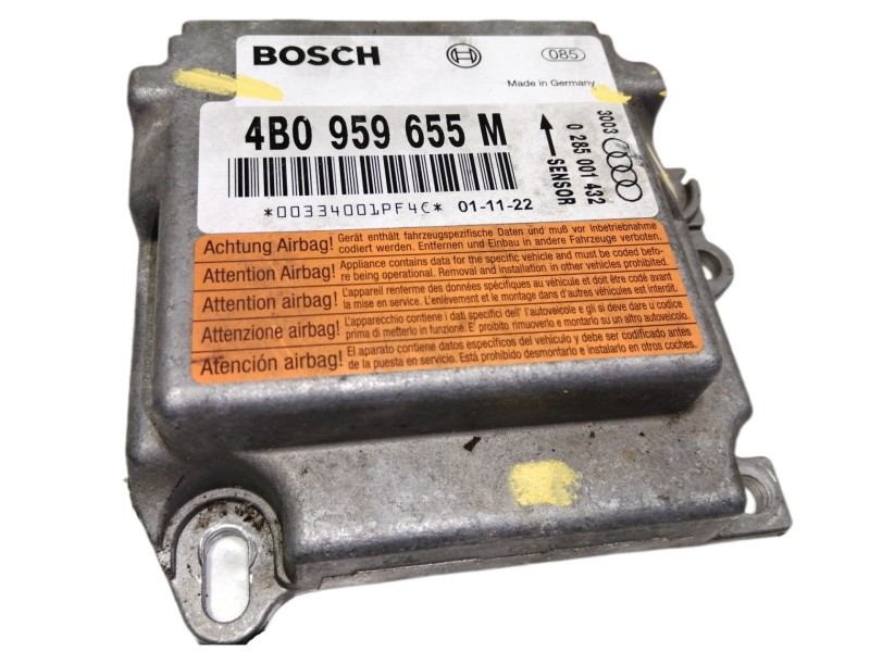 Recambio de centralita airbag para audi a6 berlina (4b2) 2.5 tdi referencia OEM IAM 4B0959655M 0285001432 