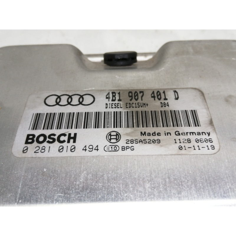 Recambio de centralita motor uce para audi a6 berlina (4b2) 2.5 tdi referencia OEM IAM 4B1907401D 0281010494 11280606