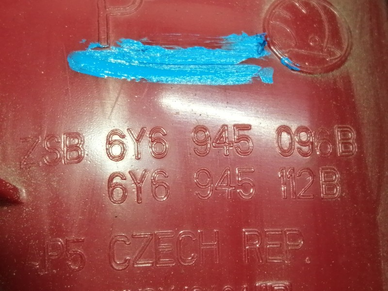 Recambio de piloto trasero derecho para skoda fabia (6y2/6y3) 1.4 referencia OEM IAM 6Y6945096B 6Y6945096 / 6Y6945112B 6Y6945112