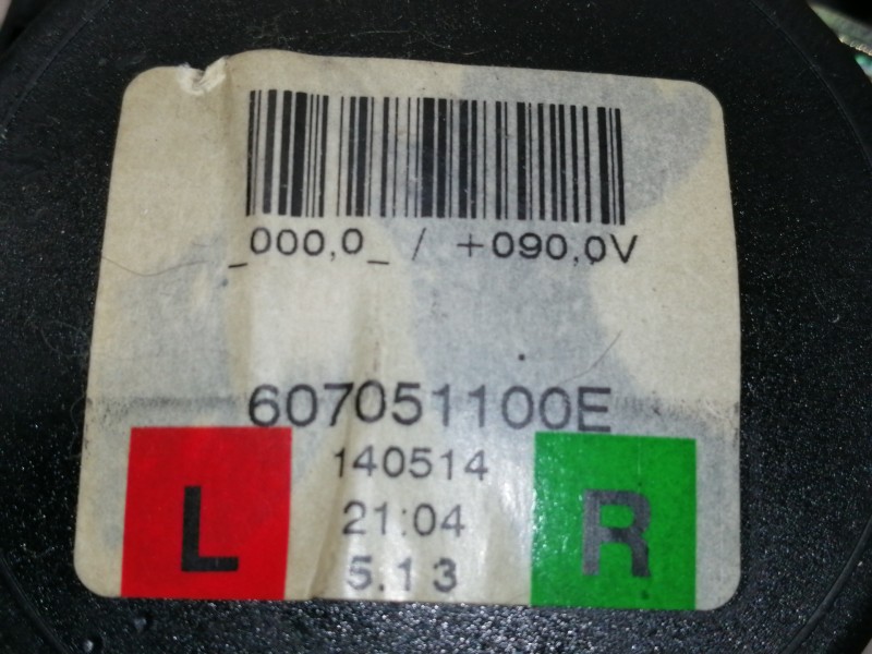 Recambio de cinturon seguridad trasero derecho para bmw x1 (e84) xdrive 18d referencia OEM IAM 607051100E 2991295 72112991295