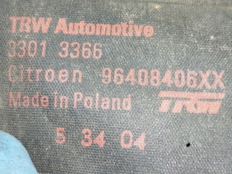 Recambio de cinturon seguridad delantero derecho para citroën c3 1.4 hdi satisfaction referencia OEM IAM 96408406XX  5 PUERTAS