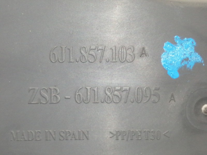 Recambio de guantera para seat ibiza (6j5) stylance / style referencia OEM IAM 6J0880204 6J1857095A / 6J1857103A 671TW600153NBX 