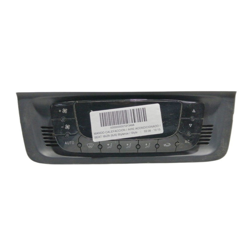 Recambio de mando calefaccion / aire acondicionado para seat ibiza (6j5) stylance / style referencia OEM IAM 6J0820043A 6J082004