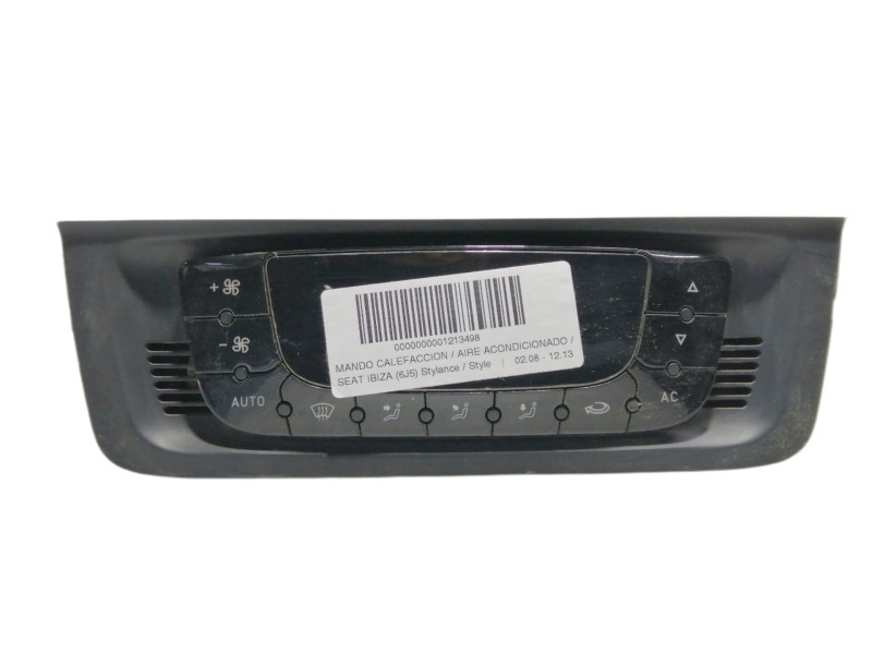 Recambio de mando calefaccion / aire acondicionado para seat ibiza (6j5) stylance / style referencia OEM IAM 6J0820043A 6J082004