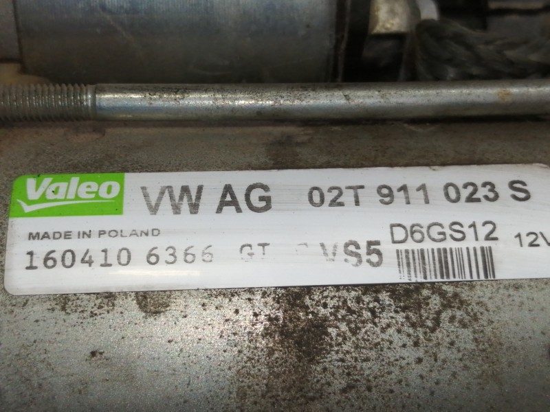 Recambio de motor arranque para seat ibiza (6j5) stylance / style referencia OEM IAM 02T911023S  