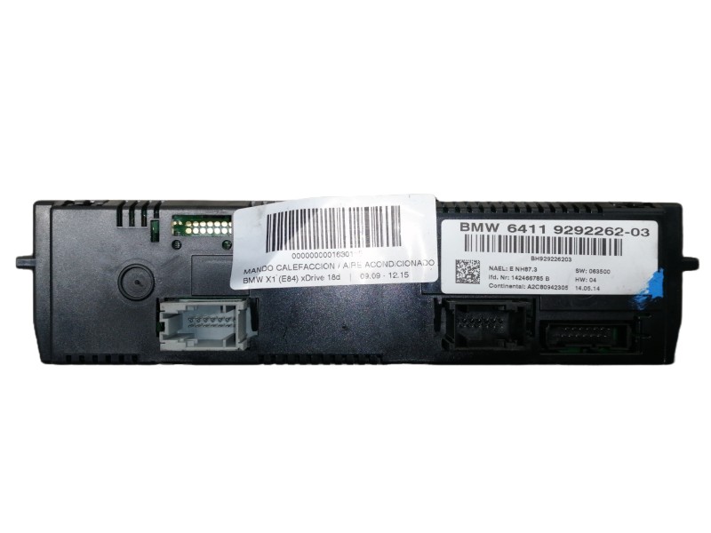 Recambio de mando calefaccion / aire acondicionado para bmw x1 (e84) xdrive 18d referencia OEM IAM A2C80942305 BH929226203 64119