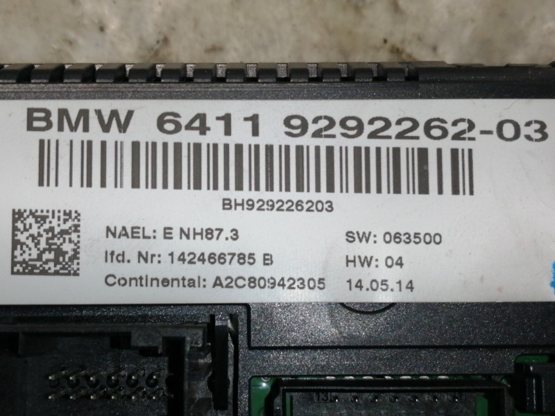 Recambio de mando calefaccion / aire acondicionado para bmw x1 (e84) xdrive 18d referencia OEM IAM A2C80942305 BH929226203 64119