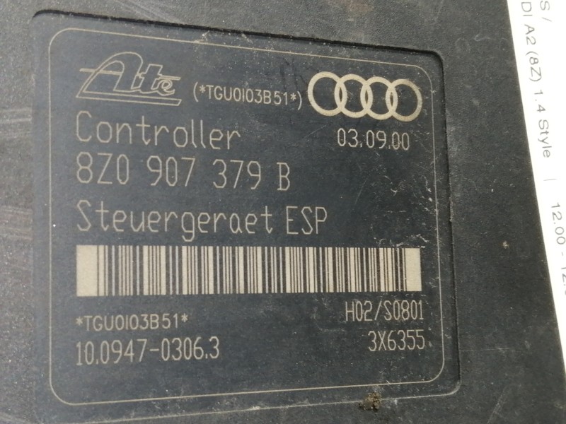 Recambio de abs para audi a2 (8z) 1.4 style referencia OEM IAM 8Z0614517C 8Z0907379B 