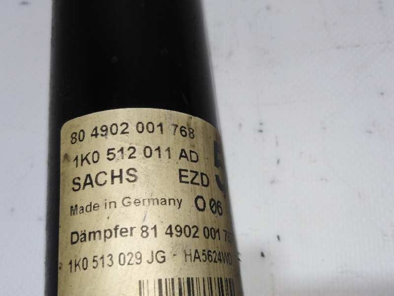 Recambio de amortiguador trasero derecho para seat toledo (5p2) reference referencia OEM IAM 1K0512011AD  