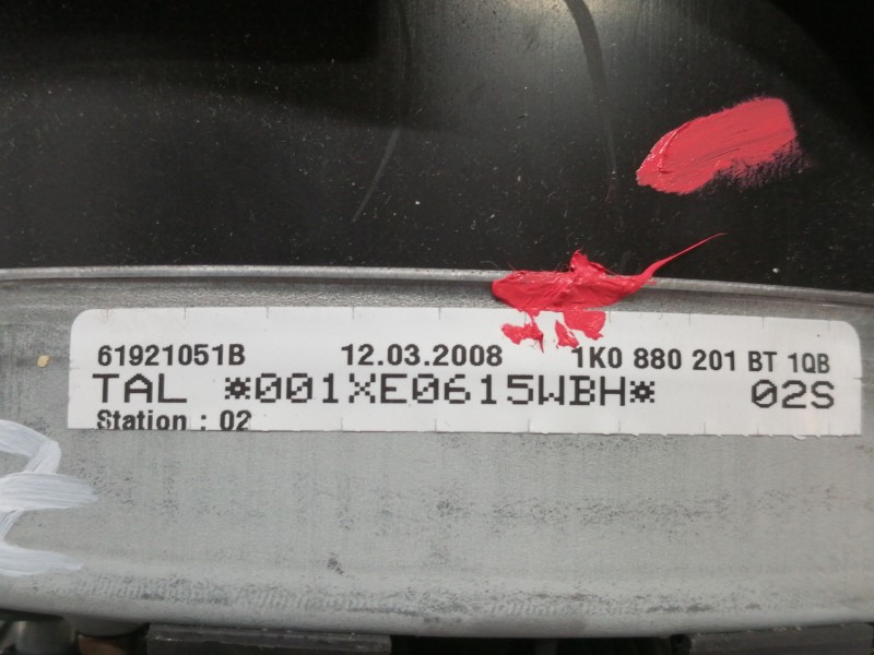Recambio de airbag delantero izquierdo para volkswagen passat berlina (3c2) advance referencia OEM IAM 1K0880201BT  