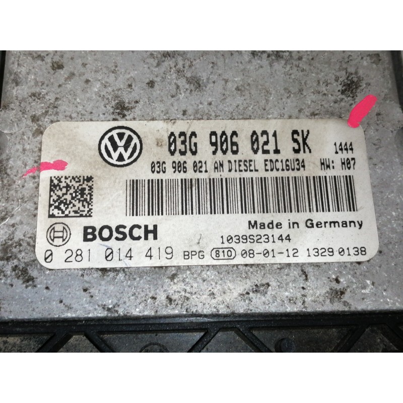 Recambio de centralita motor uce para seat toledo (5p2) reference referencia OEM IAM 03G906021SK  