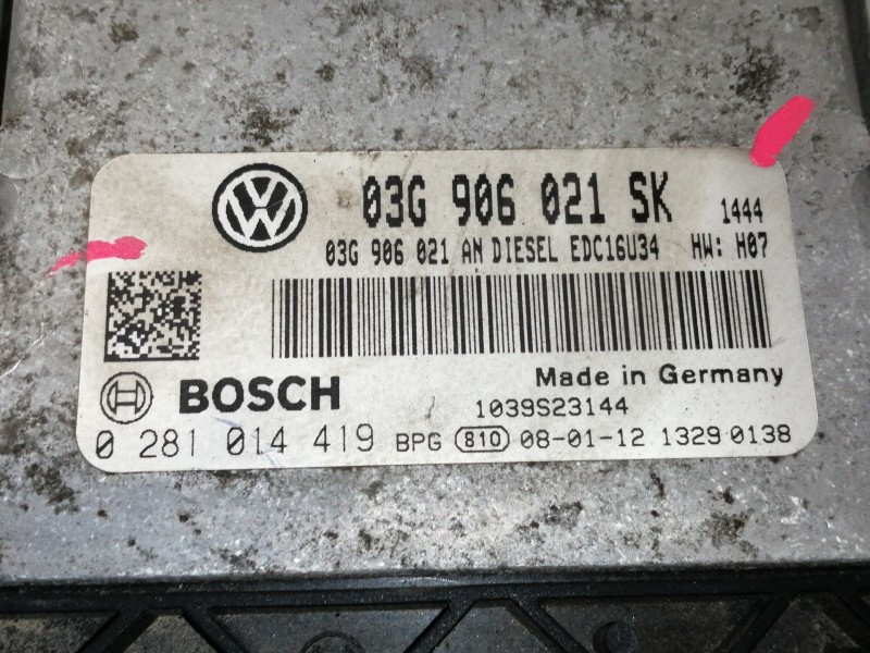 Recambio de centralita motor uce para seat toledo (5p2) reference referencia OEM IAM 03G906021SK  