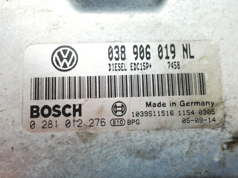 Recambio de centralita motor uce para seat ibiza (6l1) cool referencia OEM IAM 038906019NL 0281012276 1039S11S16