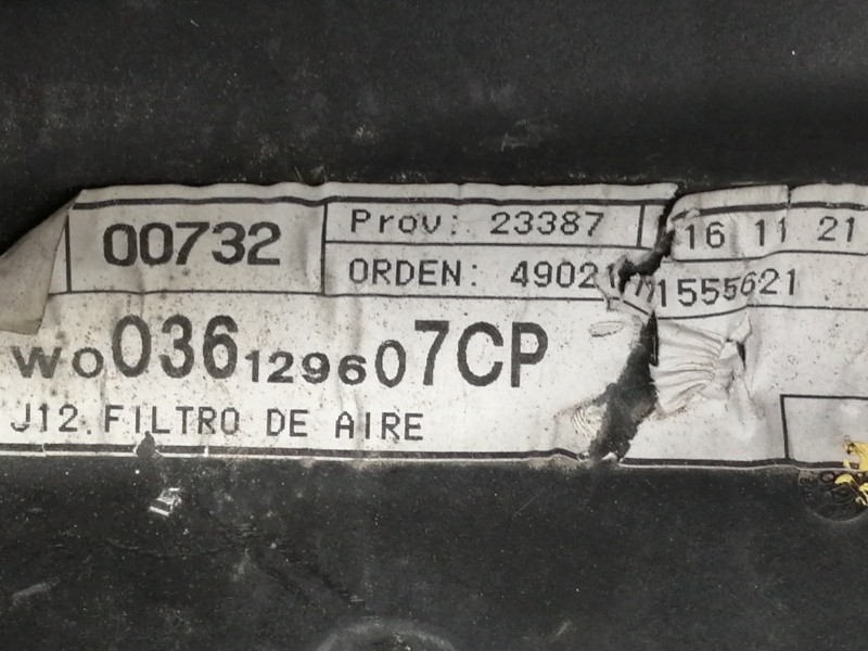 Recambio de tapa motor para seat toledo (1m2) executive referencia OEM IAM 036129607CP 44609985945 W0036129607CP 