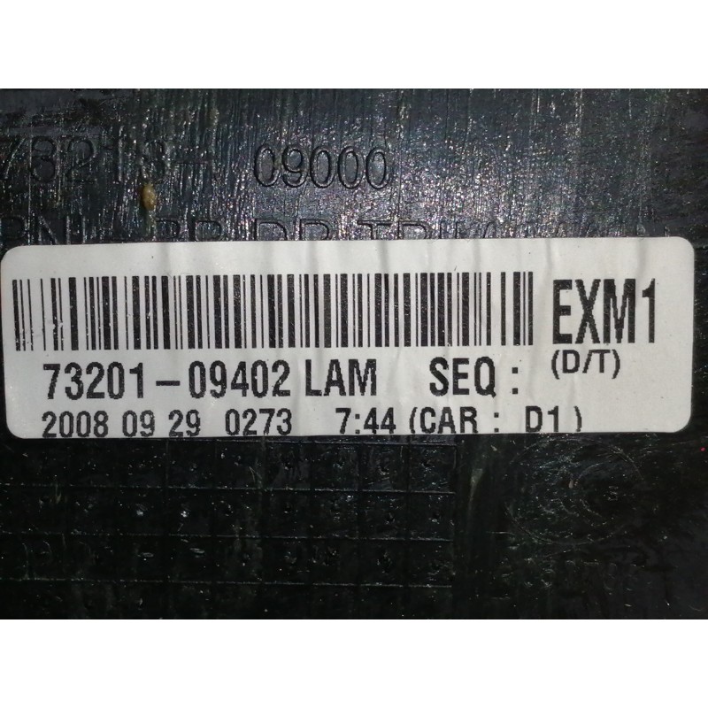 Recambio de guarnecido puerta trasera izquierda para ssangyong kyron 200 xdi limited referencia OEM IAM 7320109402LAM 7320109402