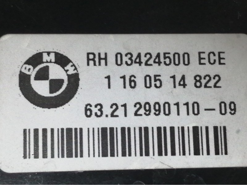 Recambio de piloto trasero derecho para bmw x1 (e84) xdrive 18d referencia OEM IAM 03424500 1160514822 6321299011009