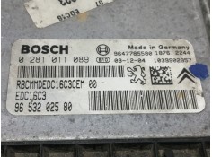 Recambio de centralita motor uce para peugeot 206 berlina x-line referencia OEM IAM 0281011089 9653202580 9647785580 2