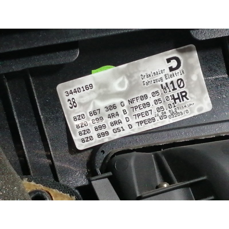 Recambio de guarnecido puerta trasera derecha para audi a2 (8z) 1.4 style referencia OEM IAM 8Z0867306G 8Z08994R4B / 8Z0899GS1 8