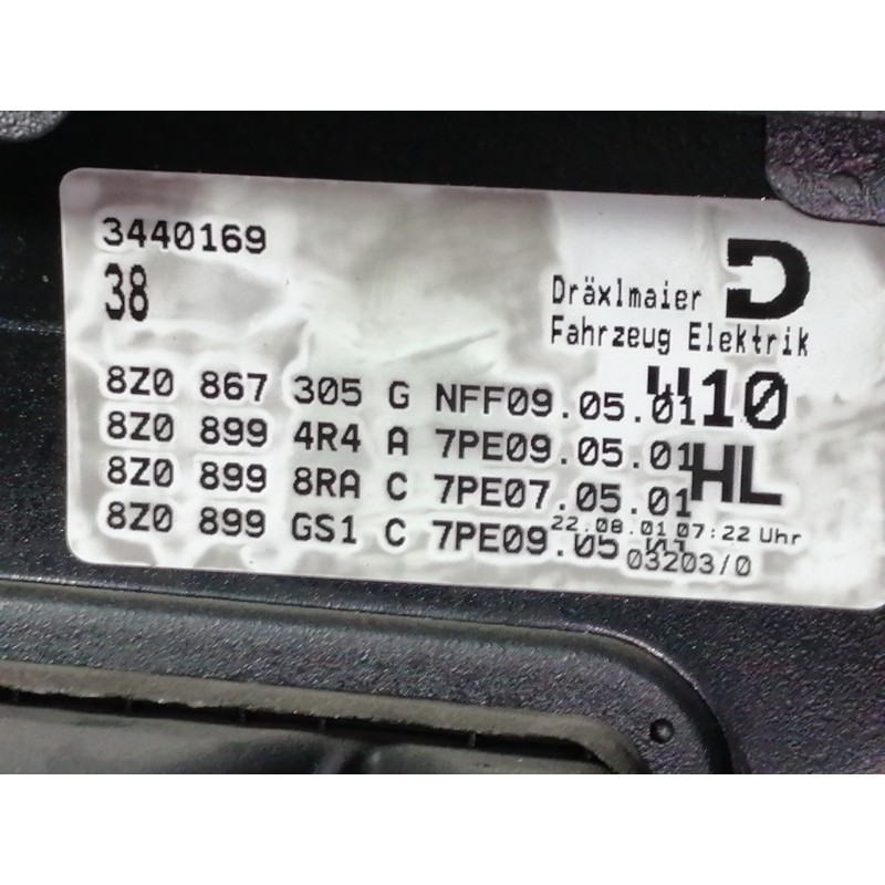 Recambio de guarnecido puerta trasera izquierda para audi a2 (8z) 1.4 style referencia OEM IAM 8Z0867305G 8Z08994R4A / 8Z0899GS1