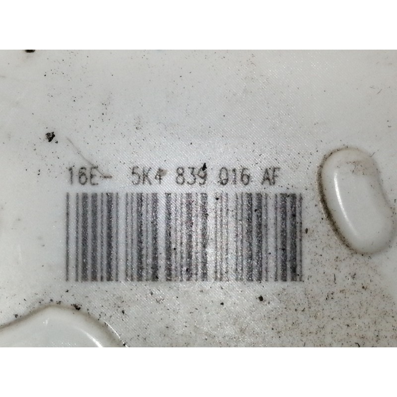 Recambio de cerradura puerta trasera derecha para seat leon (5f1) reference referencia OEM IAM 5K4839016AF 16E5K4839016AF 