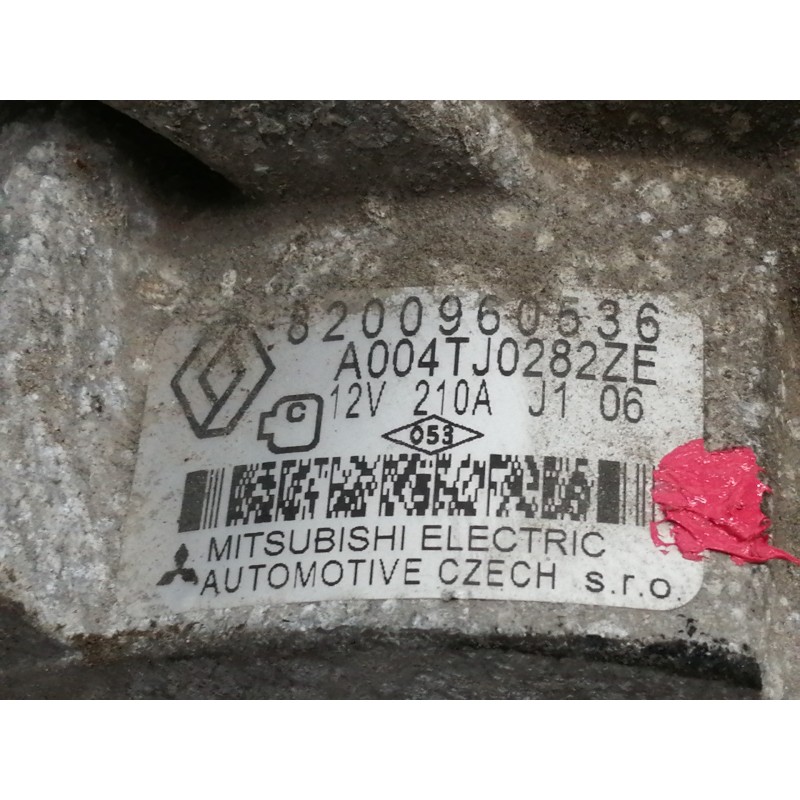 Recambio de alternador para renault laguna iii bt3s referencia OEM IAM 8200960536  