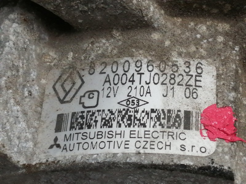 Recambio de alternador para renault laguna iii bt3s referencia OEM IAM 8200960536  