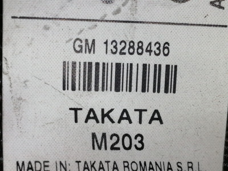 Recambio de cinturon seguridad trasero derecho para opel insignia sports tourer sport referencia OEM IAM 13288436  