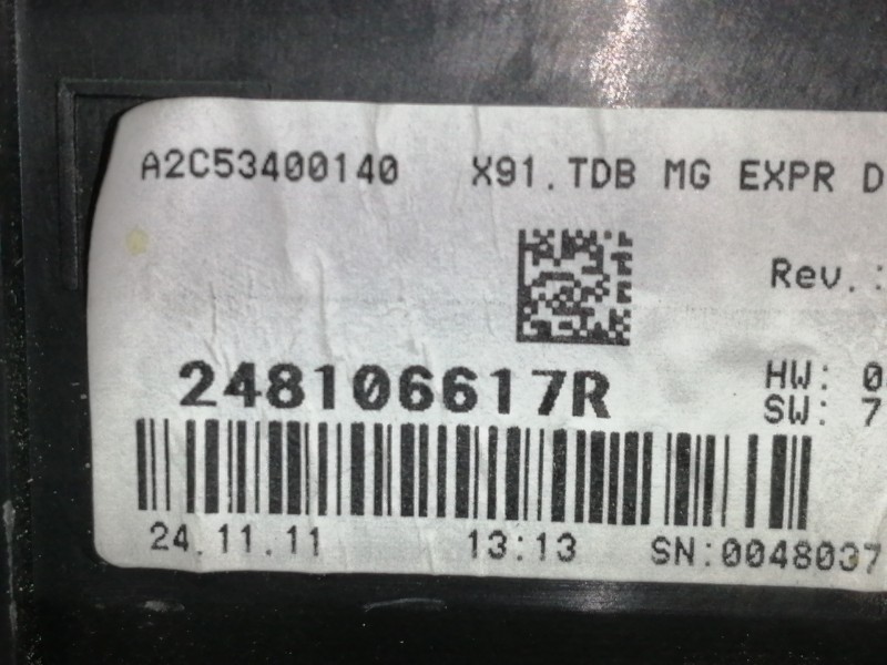 Recambio de cuadro instrumentos para renault laguna iii bt3s referencia OEM IAM 248106617R A2C53400140 