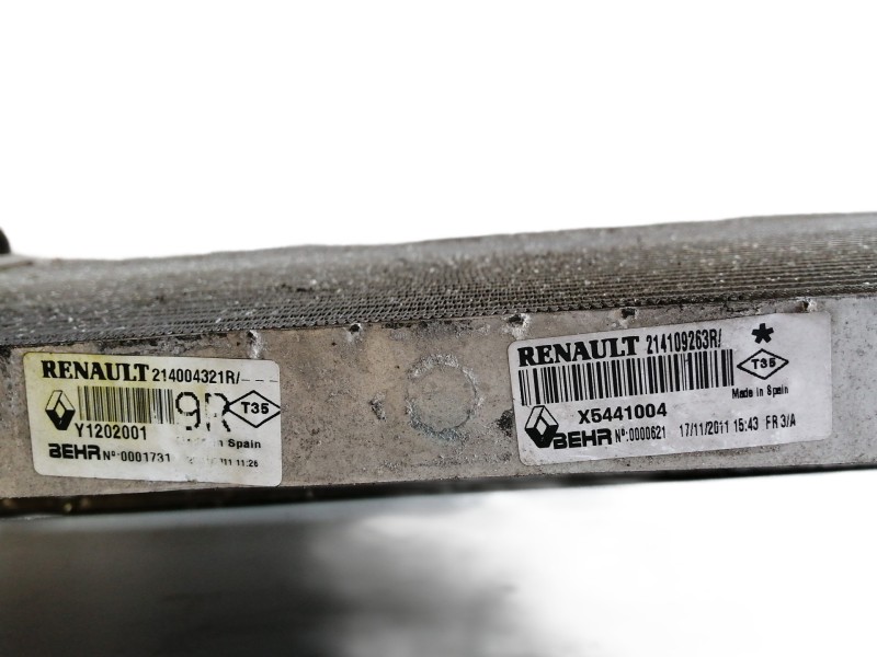 Recambio de radiador agua para renault laguna iii bt3s referencia OEM IAM 214004321R Y1202001 / 214109263R X5441004