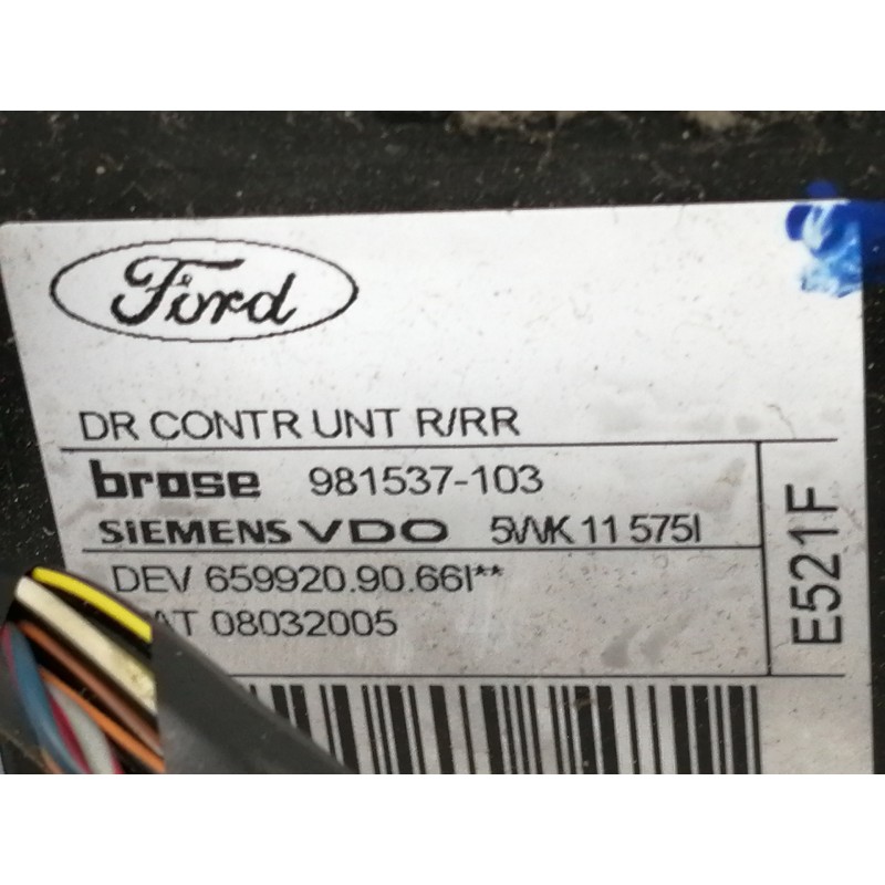 Recambio de elevalunas trasero derecho para ford focus c-max (cap) ambiente (d) referencia OEM IAM 3M51R045H22  