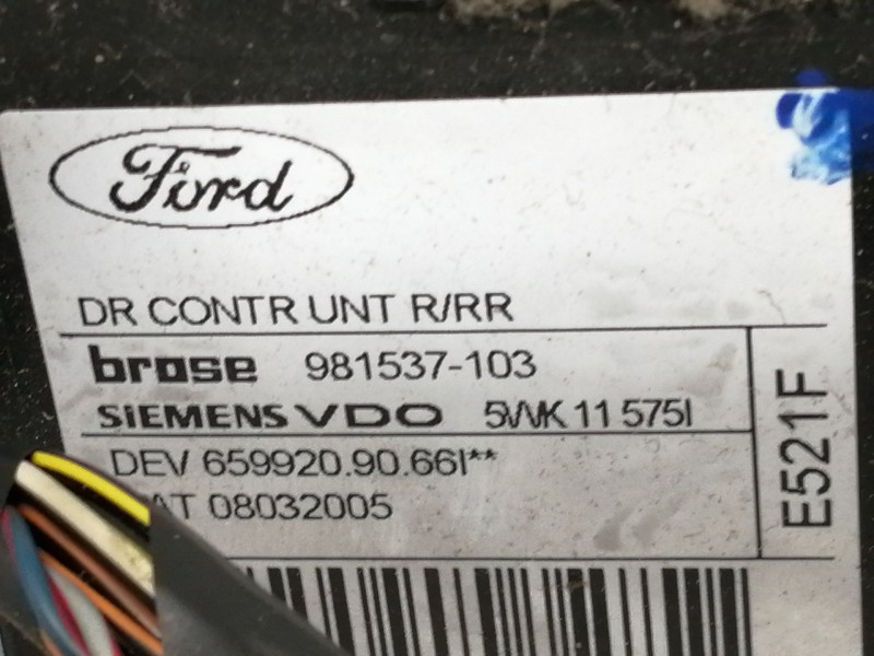 Recambio de elevalunas trasero derecho para ford focus c-max (cap) ambiente (d) referencia OEM IAM 3M51R045H22  