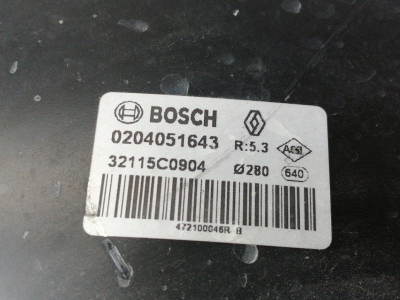 Recambio de servofreno para renault laguna iii bt3s referencia OEM IAM 0204051643 32115C0904 