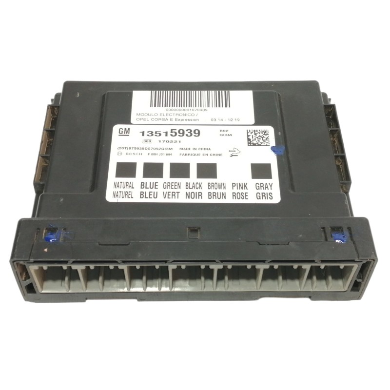 Recambio de modulo electronico para opel corsa e expression referencia OEM IAM 13515939 F00HJ01694 