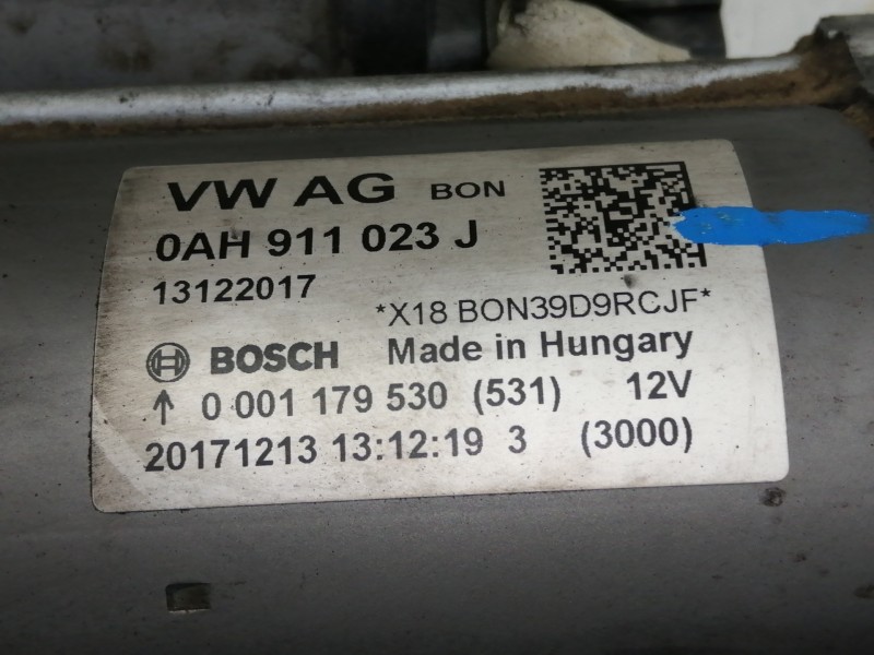 Recambio de motor arranque para seat leon (5f1) reference referencia OEM IAM 0AH911023J 13122017 0001179530