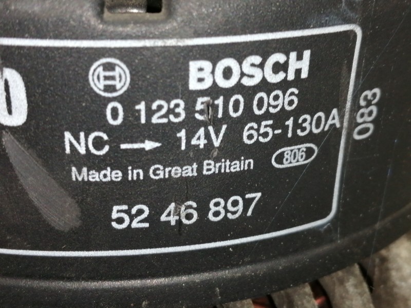 Recambio de alternador para saab 9-3 berlina 2.0 se turbo referencia OEM IAM 0123510096  