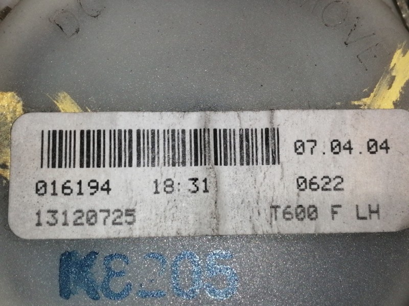 Recambio de cinturon seguridad delantero izquierdo para opel zafira b cosmo referencia OEM IAM 13120725 13178668 5197151 