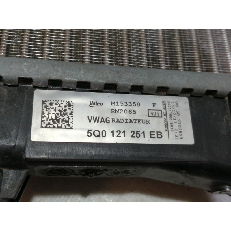 Recambio de radiador agua para seat leon (5f1) reference referencia OEM IAM 5Q0121251EB 5Q0121251 