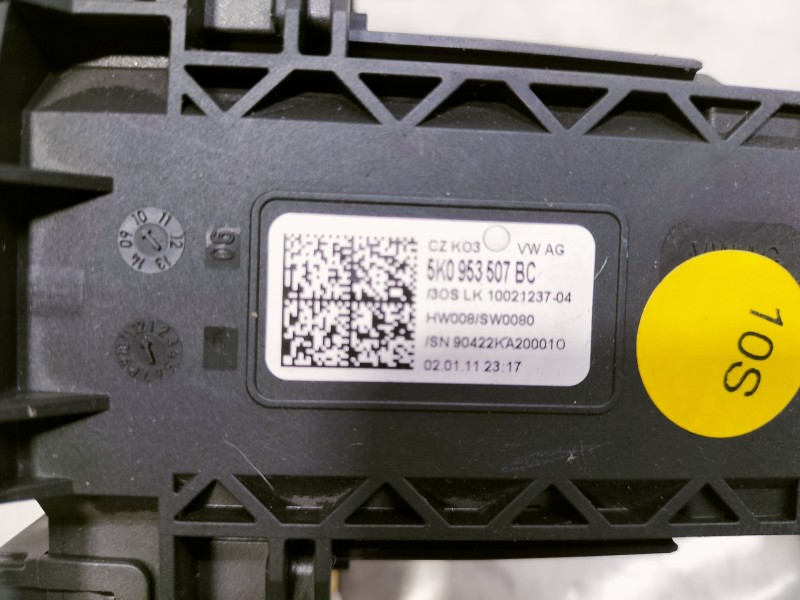 Recambio de mando multifuncion para volkswagen golf vi (5k1) advance bluemotion referencia OEM IAM 5K0953507BC  