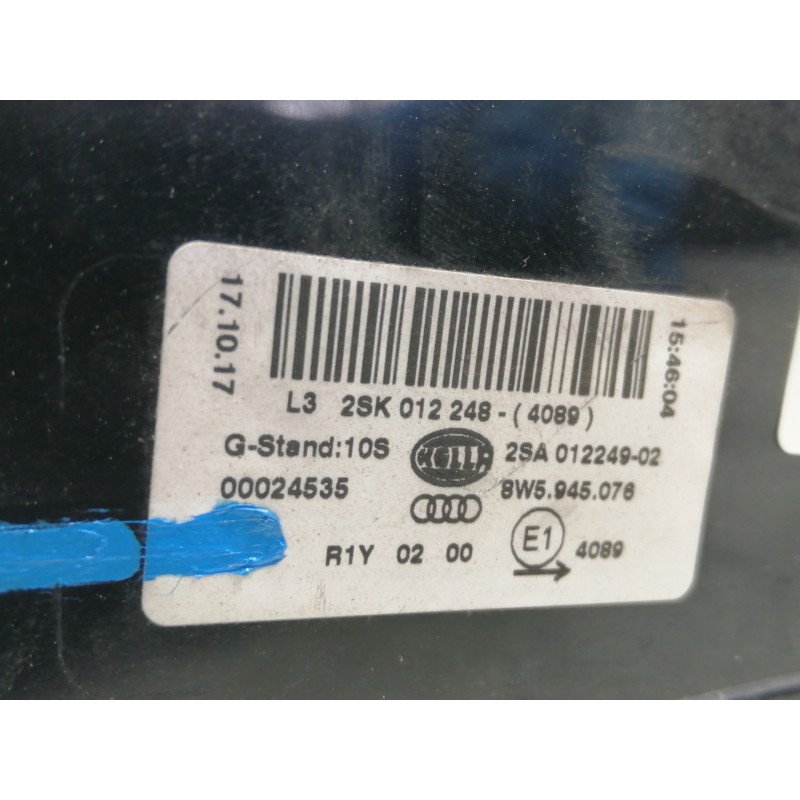 Recambio de piloto trasero derecho interior para audi a4 berlina (8w2) básico referencia OEM IAM 8W5945076 2SA01224902 2SK012248