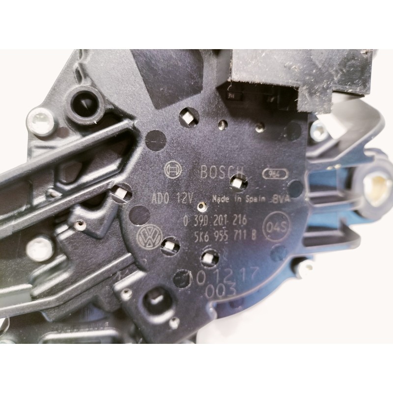 Recambio de motor limpia trasero para volkswagen golf vi (5k1) advance bluemotion referencia OEM IAM 0390201216 5K6955711B 4 PIN