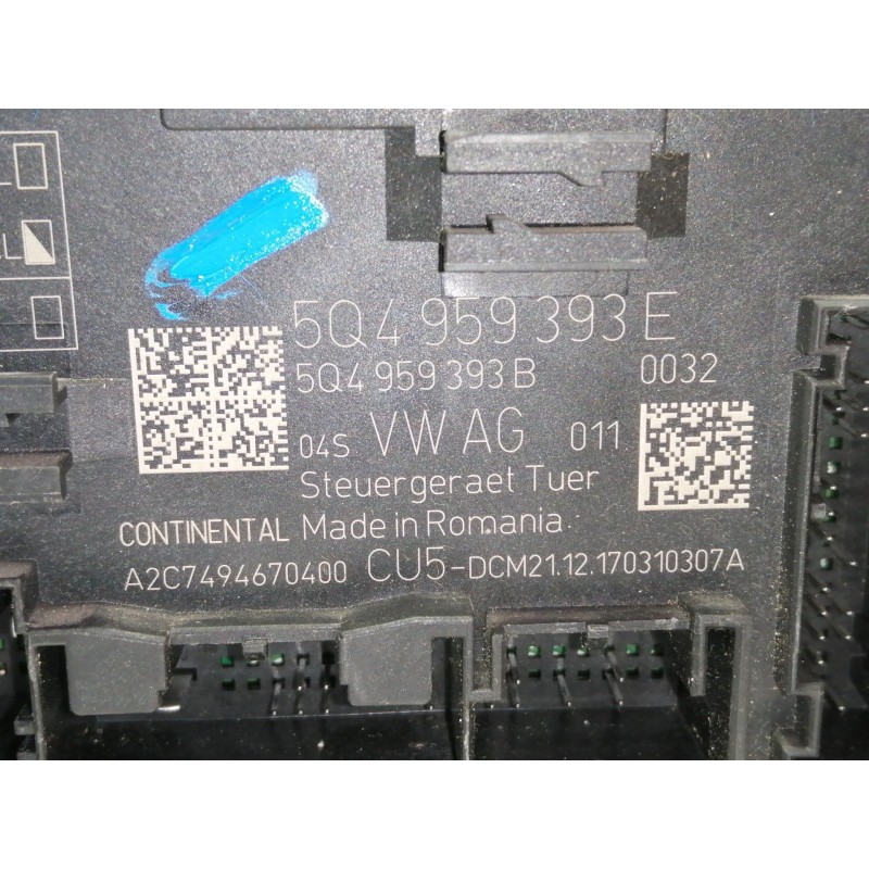 Recambio de modulo confort para seat leon (5f1) reference referencia OEM IAM 5Q4959393E 5Q4959393B 