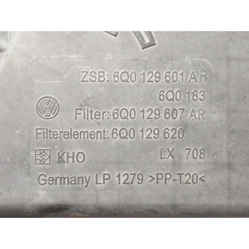 Recambio de filtro aire para seat ibiza (6l1) signo referencia OEM IAM 6Q0129601AR 6Q0129607AR 6Q0129620 0281002531 038906461B 6