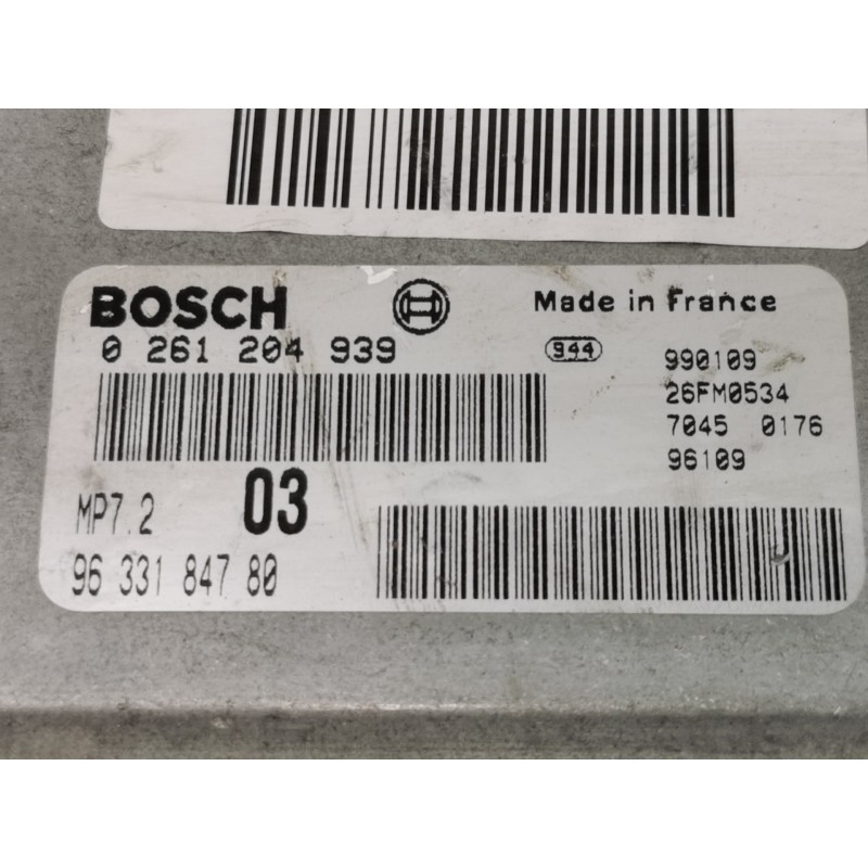 Recambio de centralita motor uce para citroën xsara berlina 1.6 attraction referencia OEM IAM 0261204939  