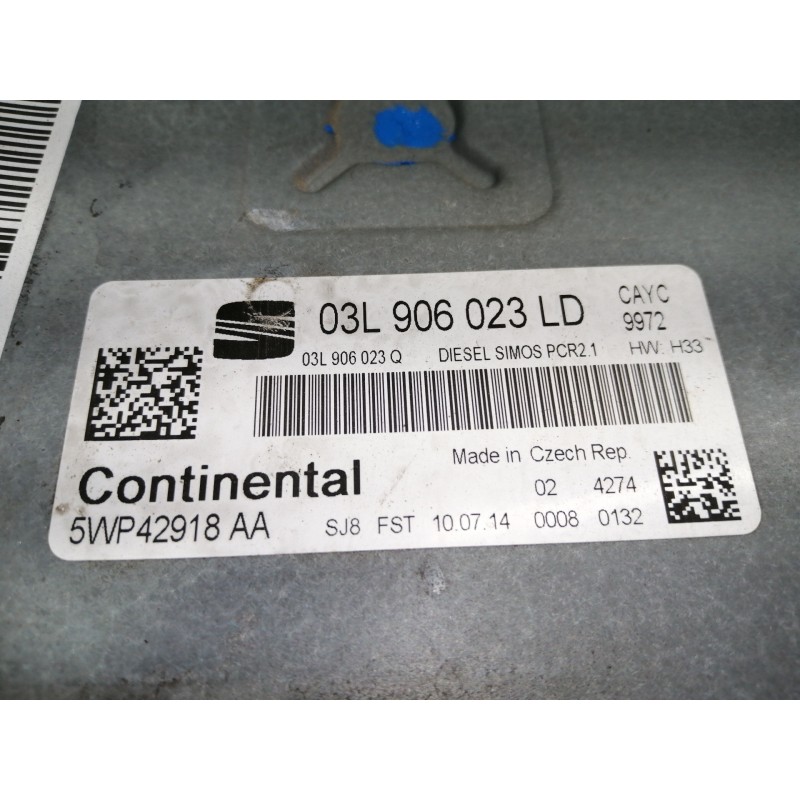 Recambio de centralita motor uce para seat toledo (kg3) reference referencia OEM IAM 03L906023LD 03L906023Q 5WP42918AA