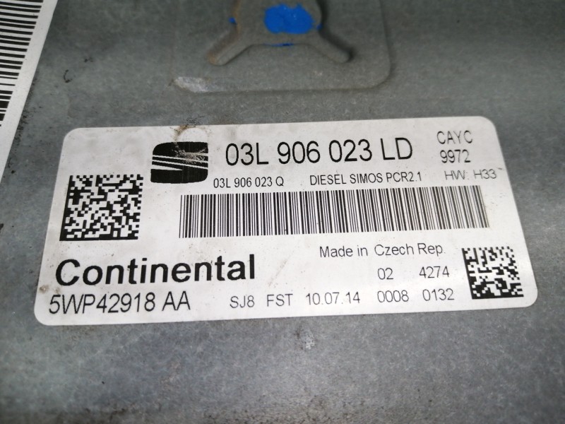 Recambio de centralita motor uce para seat toledo (kg3) reference referencia OEM IAM 03L906023LD 03L906023Q 5WP42918AA