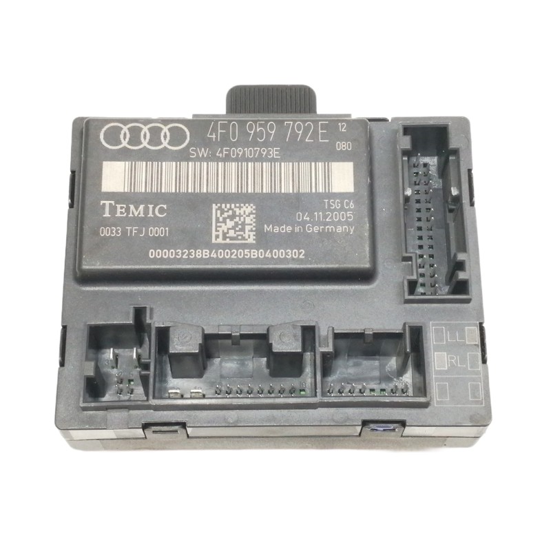 Recambio de centralita cierre para audi a6 berlina (4f2) 2.0 tdi referencia OEM IAM 4F0959792E 4F0910793E 0033TFJ0001 