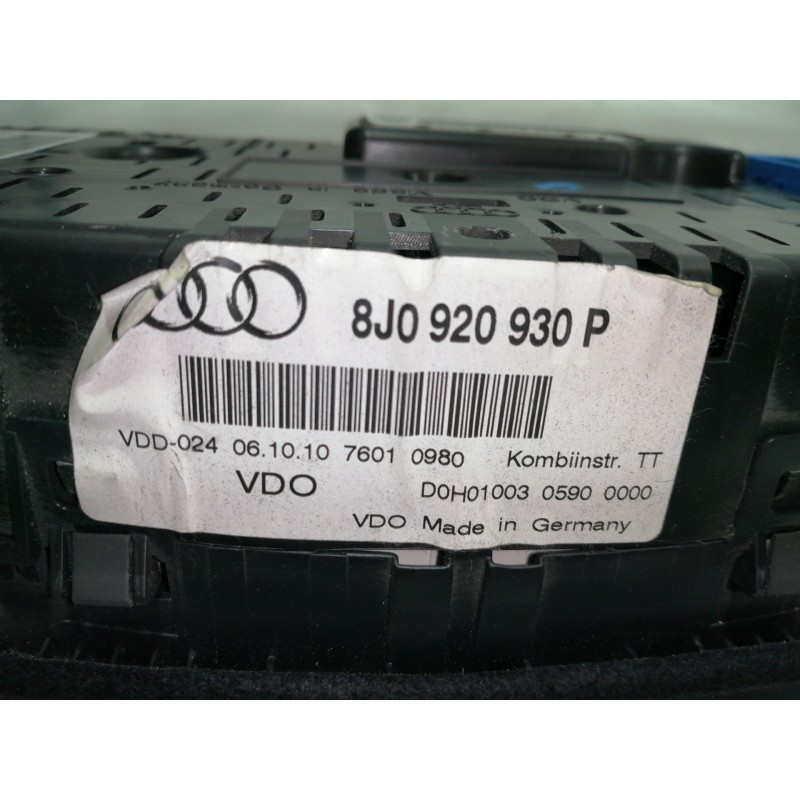 Recambio de cuadro instrumentos para audi tt (8j3/8j9) 2.0 tfsi coupe referencia OEM IAM 8J0920930P  